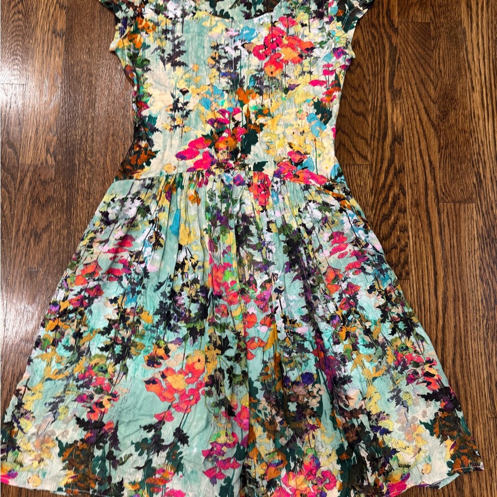 Peruvian Connection XS Print dress sundress Pockets